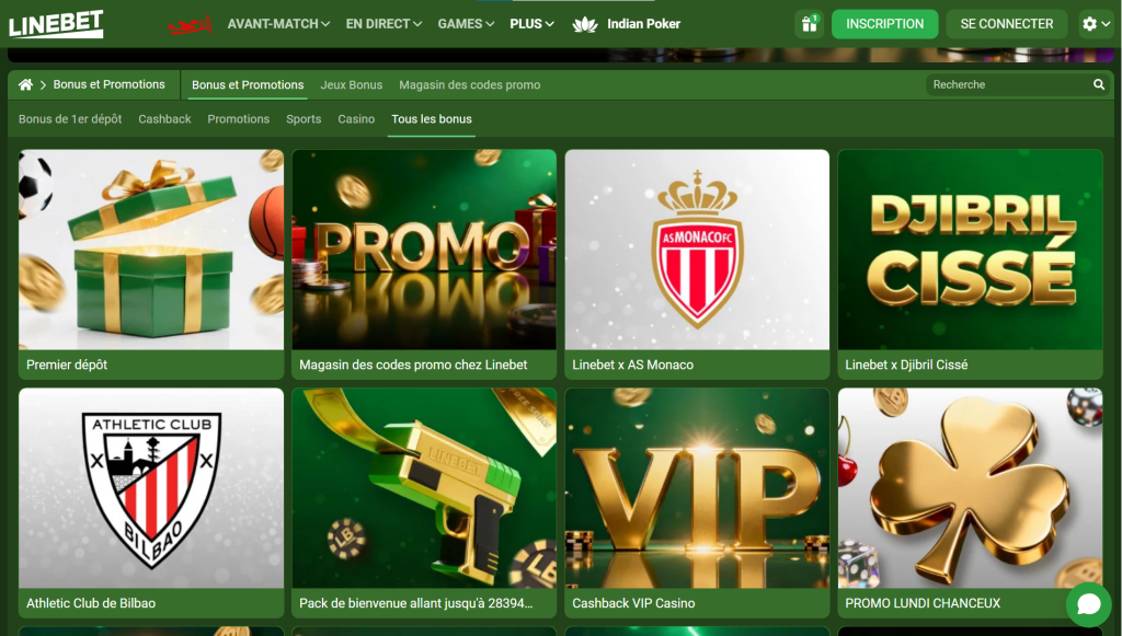 Bonus de Bienvenue