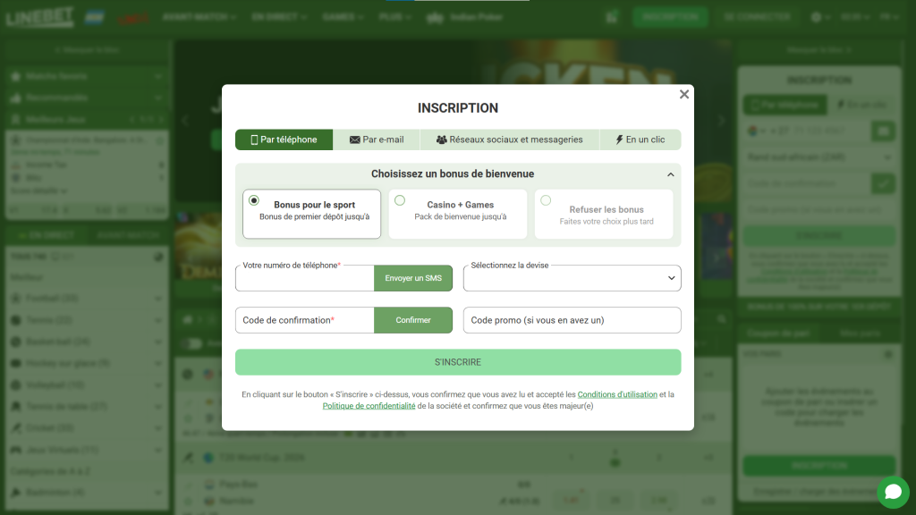 Guide d’Inscription